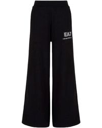 EA7 - Wide Trousers - Lyst