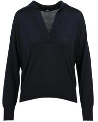 Alpha Studio - V-Neck Knitwear - Lyst