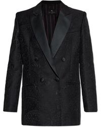 Etro - Double-Breasted Blazer - Lyst