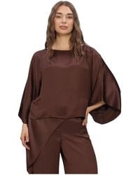 Summum - Overhemden ,Bruin ,Top Heavy Silky Touch - Lyst