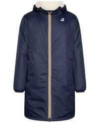 K-Way - Eiffel Donkerblauwe Waterdichte Jas - Lyst