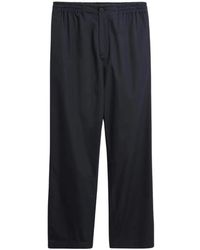 Elvine - Popeline Donkerblauwe Broek - Lyst
