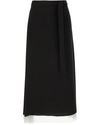 Fendi - Rokken ,Zwart ,Stijlvolle Gonne Voor Een Trendy Look - Lyst