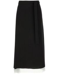Fendi - Rokken ,Zwart ,Stijlvolle Gonne Voor Een Trendy Look - Lyst