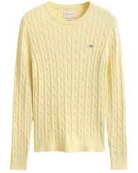 GANT - Round-Neck Knitwear - Lyst