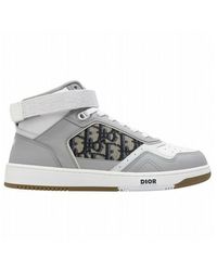 Dior - Oblique canvas high-top sneakers - Lyst