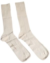 Dolce & Gabbana - Ondergoed ,Katoen Logo Mid Calf Katoenen Sokken - Lyst