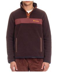 COTOPAXI - Hoodies & Sweatvesten ,Bruin ,Polyester Bruine Snapknooptrui - Lyst