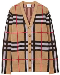 Burberry - Cardigan Con Scollo A V - Lyst