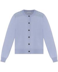 Burberry - Truien & Vesten ,Blauw ,Katoen Wendy Cardigan - Lyst