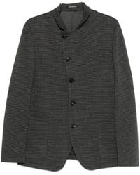 Emporio Armani - Jassen ,Grijs ,Wol Wool Blend Blazer Jacket - Lyst