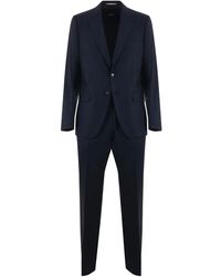 BOSS - Blauer Anzug Mit Jacke Und Hose - Lyst