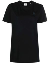 Isabel Marant - Camiseta de algodón orgánico con estampado de logo - Lyst