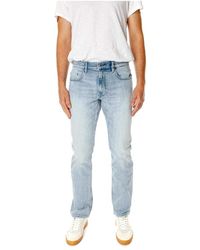 G-Star - Jeans ,Blauw ,Denim Straight Fit Mid Waist Jeans - Lyst