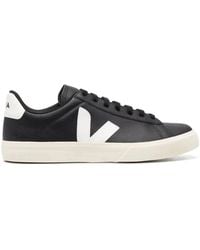 Veja - Zapatillas campo chromefree piel negro/blanco - Lyst