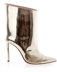 Alexandre Vauthier - Platinum tronchetto elegant high heel boots - Lyst