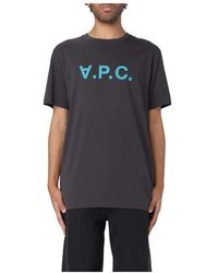A.P.C. - T-shirt vpc klassisches weißes baumwoll-t-shirt,t-shirts - Lyst