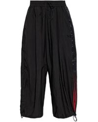 Y-3 - Broeken ,Zwart ,Nylon Gradient 3 Strepen Nylon Wijde Trainingsbroek - Lyst