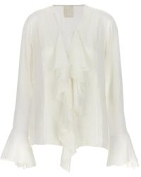 Givenchy - 4G-Jacquard Zijden Blouse - Lyst