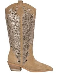 Alma En Pena. - Stiefel mit lochmuster und perlen - Lyst