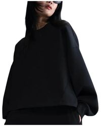 Nike - Hoodies & Sweatvesten ,Zwart ,Katoen 24.7 Impossibly Soft Dri-Fit Crewneck - Lyst