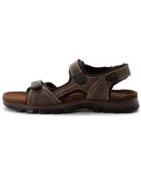Camel Active - Klett-Sandale Mit Gepolstertem Fußbett - Lyst