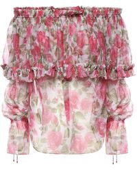 Chloé - Top Met Pofmouwen - Lyst
