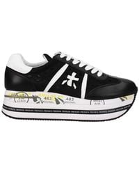 Premiata - Perforierte Lace Sneakers Mit Plateausohle - Lyst