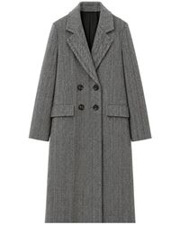 Opal Studio - Jassen ,Grijs ,Karen Herringbone Jas - Lyst