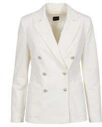 Pennyblack - Jassen ,Wit ,Witte Double-Breasted Blazer - Lyst