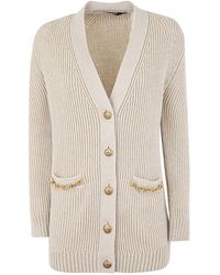 Golden Goose - Cardigan in lana a coste jacquard - Lyst