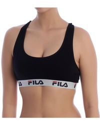 Fila - Zwarte Racerback Sportbeha - Lyst