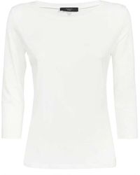 Weekend by Maxmara - Tops ,Wit ,Katoen Weekend T-Shirt, Katoen 95% Elastaan 5 - Lyst