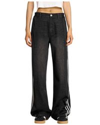 adidas - Athletic Dept Denim Firebird Pants - Lyst