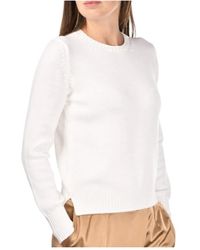 Gran Sasso - Truien & Vesten ,Wit ,Stijlvolle Ketting - Lyst