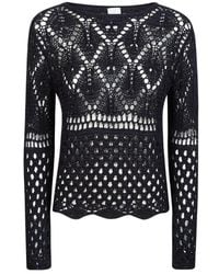 Eleventy - Truien & Vesten ,Blauw ,Linnen Maglia Girocollo - Lyst