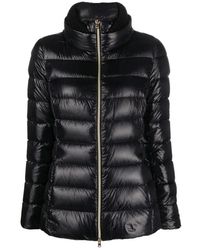 Herno - Jassen ,Zwart ,Nylon Geweven Jas - Lyst