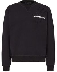 DSquared² - Printed Scratch Cool Fit Crewneck Sweatshirt - Lyst
