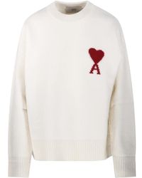 Ami Paris - Round-Neck Knitwear - Lyst