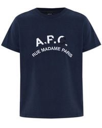 A.P.C. - Gots Marine T-Shirt - Lyst