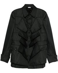 Comme des Garçons - Jassen ,Zwart ,Jas Met Klepzakken - Lyst