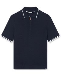 Paul & Shark - Wollen Cashmere Polo Met Rits Riviera Collectie - Lyst
