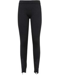 Tom Ford - Geribbelde Legging Van Zijdemix Met Cut-Out Details - Lyst