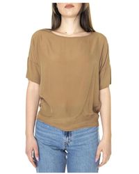 ALESSIA SANTI - Overhemden ,Bruin ,Blouses - Lyst