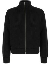 Maison Margiela - Zip Wollen Cardigan - Lyst