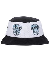 Huf - Accessoires ,Zwart ,Polyester Mesh Basketball Bucket Hat Zwart - Lyst