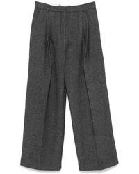 Mark Kenly Domino Tan - Wide Trousers - Lyst