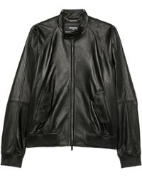 DSquared² - Leren Bomberjack - Lyst