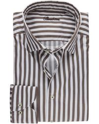 Stenströms - Overhemden ,Bruin ,Katoen Slimline C72 Rc Casual Shirt - Lyst
