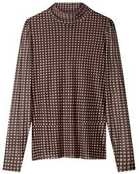 Pom - Romi Mesh Check - Lyst
